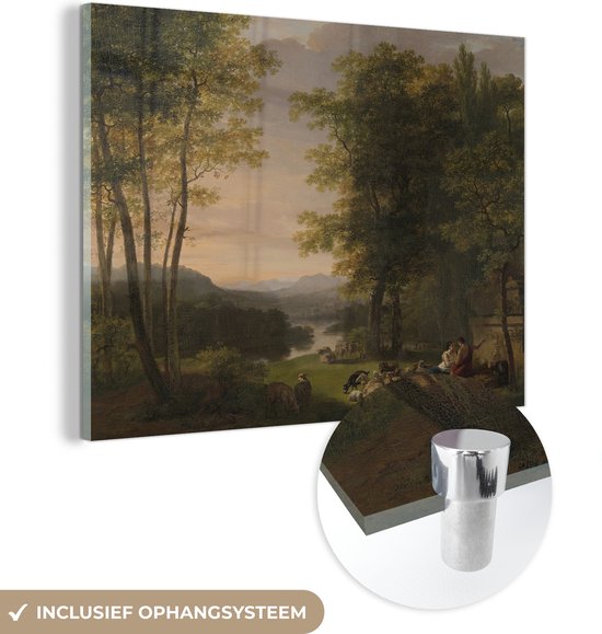 Paysage arcadien - Peinture de Jan Willem Pieneman Plexiglass 40x30 cm - petit - Tirage photo sur Glas (décoration murale en plexiglas)