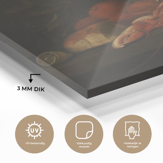 Still life - Peinture de Jan Davidsz de Heem Plexiglass 30x40 cm - small - Tirage photo sur Glas (décoration murale en plexiglas)