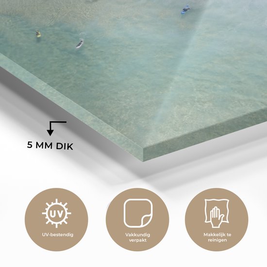 Peinture sur Verre - Vue de Dessus de la Plage de Bondi en Australie - 80x60 cm - Peintures sur Verre Peintures - Photo sur Glas