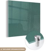 MuchoWow® Peinture sur verre 50x50 cm - Peinture sur verre acrylique - Vert - Peinture - Mur - Photo sur verre - Peintures
