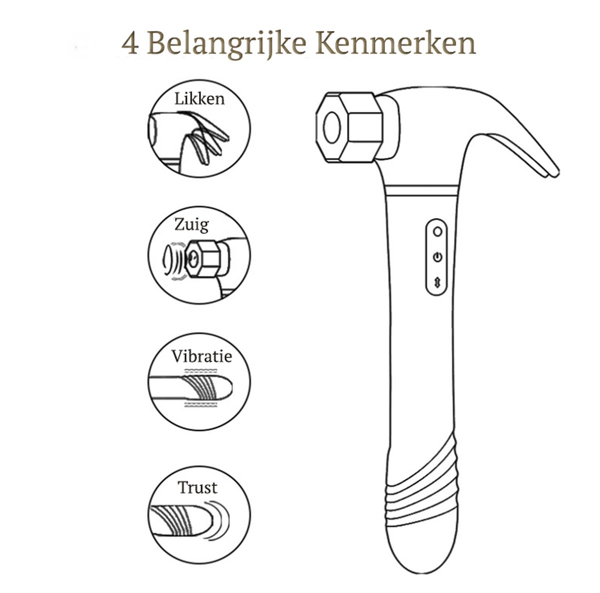 TipsToys Zuig Vibrator afbeelding