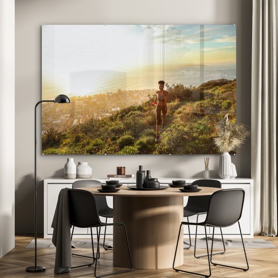 Peinture sur verre - Femme qui court - 180x120 cm - Peintures sur Verre Peintures - Photo sur Glas