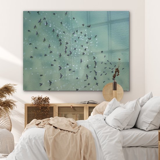 Peinture sur Verre - Vogel - Water - Animaux - 160x120 cm - Peintures sur Verre Peintures - Photo sur Glas