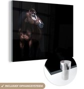 Peinture sur Verre - Cheval - Taches - Lumière - 160x120 cm - Peintures sur Verre Peintures - Photo sur Glas