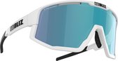 Bliz Fusion Sportbril Matte White/ Nano Optical Nordic Photochromic Brown Blue Mirror - OZB7005-02