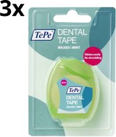 TePe Dental Tape Waxed Mint - 3 x 40 meter - Voordeelverpakking