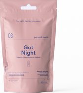 Insentials Gut Night - Spijsvertering na Maaltijden - Behandeling tegen Opgezette Buik - Tegen opgeblazen gevoel in de ochtend - Citroenmelisse, Choline & Mariadistel - 30 Pillen