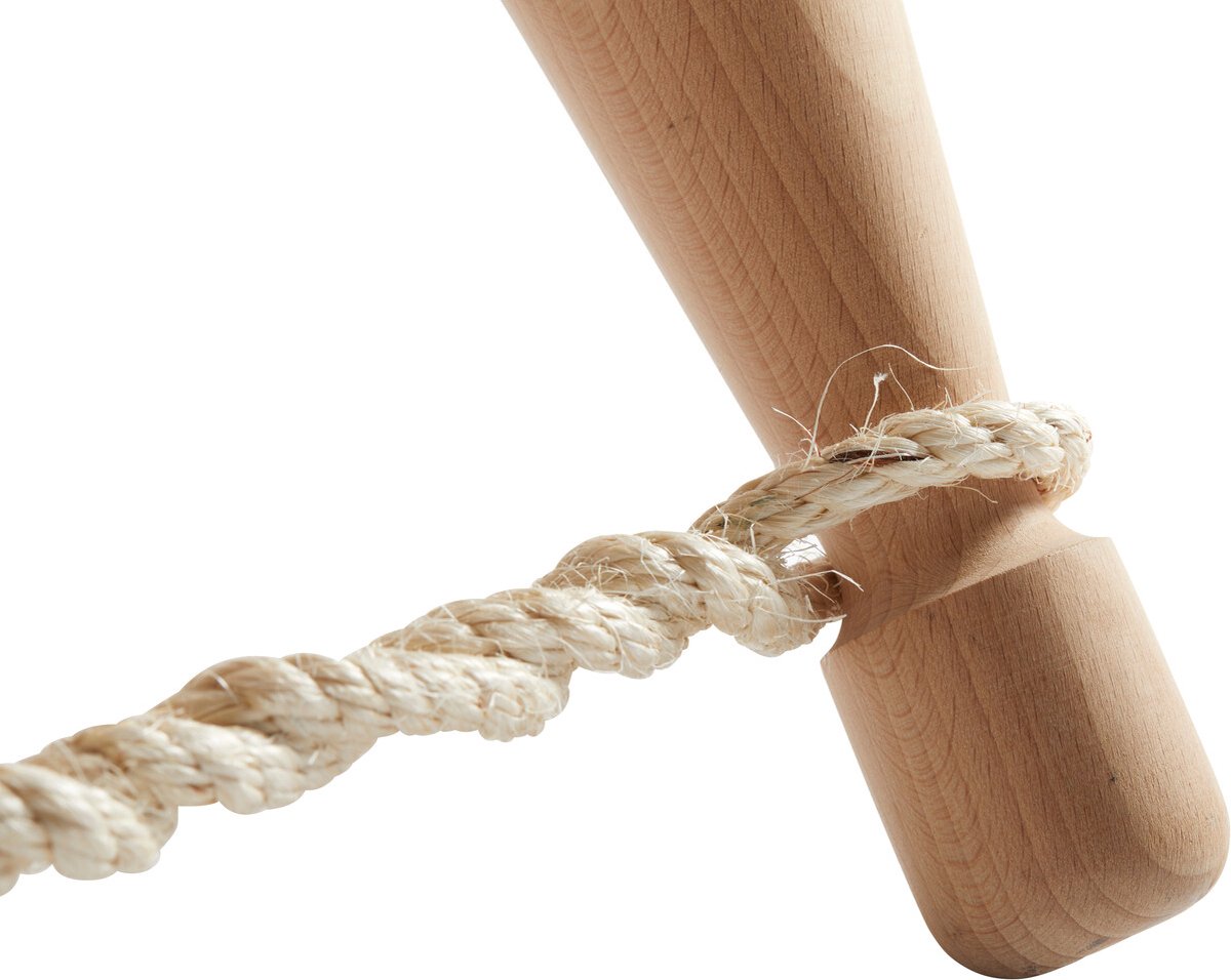 Nordisk Moesgaard Houten Stoel, beige