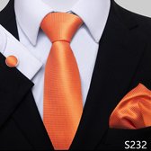 Oranje stropdas 100% polyester