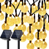 Happy Goods Solar Tuinverlichting op Zonneenergie - 100 LED - 14 Meter - Lampjes Slinger - Lichtsnoer Buiten - Fairy Lights - Solar - Sfeerverlichting - Buitenverlichting - Buitenlamp