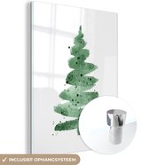 Peinture sur Verre - Dessin - Sapin de Noël - Noël - 90x120 cm - Peintures sur Verre Peintures - Photo sur Glas