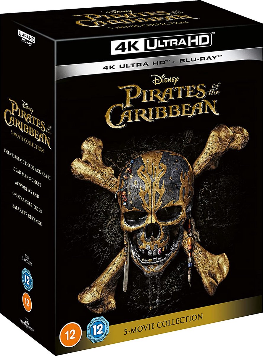 The　zonder　Pirates　OT),　1-5　bol　Depp　(Import　4K　of　blu-ray　Johnny　NL　Dvd's　Caribbean　UHD