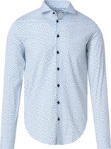 Chemise décontractée Blue à manches longues pour homme