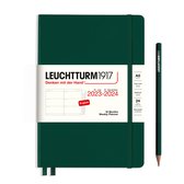 Leuchtturm1917 - weekplanner - agenda - a5 - 18 maanden 2023 - 2024 - hardcover - donker groen