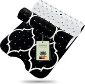 DermaSensitivo zachte badmat, 100% BPA-vrij (Marokko zwart) - antislip badmat, 100 x 40 cm - douchemat, antislipmat voor veilige grip in bad