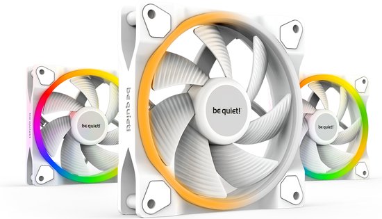 Be quiet! LIGHT WINGS White 120mm PWM high-speed Triple-Pack // BL101