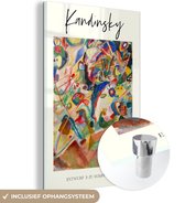 MuchoWow® Glasschilderij 80x120 cm - Schilderij acrylglas - Schilderij - Wassily Kandinsky - Oude meesters - Foto op glas - Schilderijen