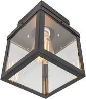 Bol.com QAZQA rotterdam - Moderne Plafondlamp voor buiten - 1 lichts - L 160 mm - Zwart - Buitenverlichting aanbieding