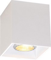 QAZQA qubo - Moderne Plafondspot | Spotje | Opbouwspot - 1 lichts - L 83 mm - Wit - Woonkamer | Slaapkamer | Keuken