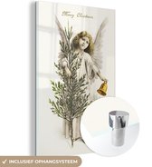 Peinture sur Verre - Art - Ange de Noël - Cloche de Noël - 100x150 cm - Peintures sur Verre Peintures - Photo sur Glas