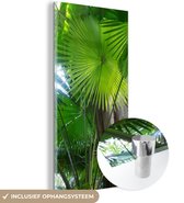 MuchoWow® Glasschilderij 40x80 cm - Schilderij acrylglas - Tropisch regenwoud - Foto op glas - Schilderijen