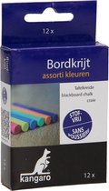 Kangaro bordkrijt - stofvrij - 12 stuks - assorti - K-N12CD