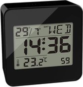 Balvi digitale klok met datum temperatuur en alarm Block - Zwart