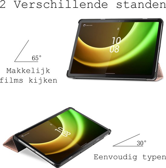 Housse pour Lenovo Tab P11 (2e génération) - Housse rigide pour Lenovo Tab P11 (2e génération) Housse pour Bookcase Lenovo Tab P11 (2e génération) - Or Goud