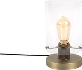 QAZQA dome - Moderne Tafellamp - 1 lichts - H 250 mm - Brons -  Woonkamer | Slaapkamer