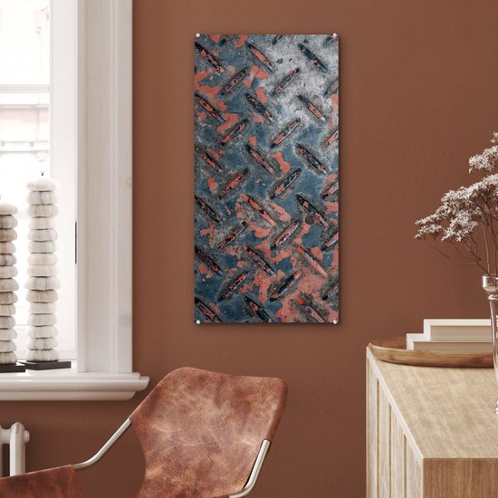Peinture sur Verre - Fer - Plaques - Rouille - 40x80 cm - Peintures sur Verre Peintures - Photo sur Glas
