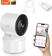 Babyfoon – Babyfoon Met Camera – Baby Camera – Lens 1080p HD – Tuya Smart App – 350º Volledig Zicht – Nacht Visie & Infrarood – Wit