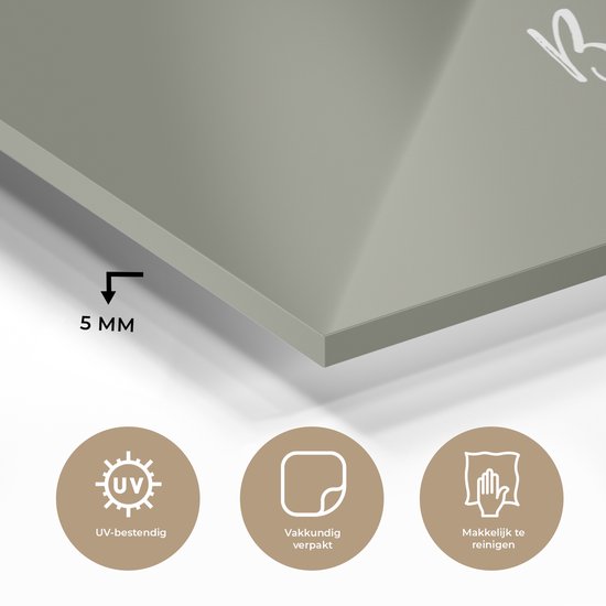 MuchoWow® Peinture sur verre 150x100 cm - Peinture sur verre acrylique - Live love bake - Citations - Dictons - Cuisson - Photo sur verre - Peintures