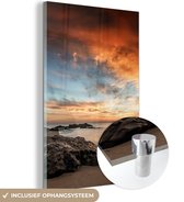 Peinture sur Verre - Plage - Ciel - Mer - 100x150 cm - Peintures sur Verre Peintures - Photo sur Glas
