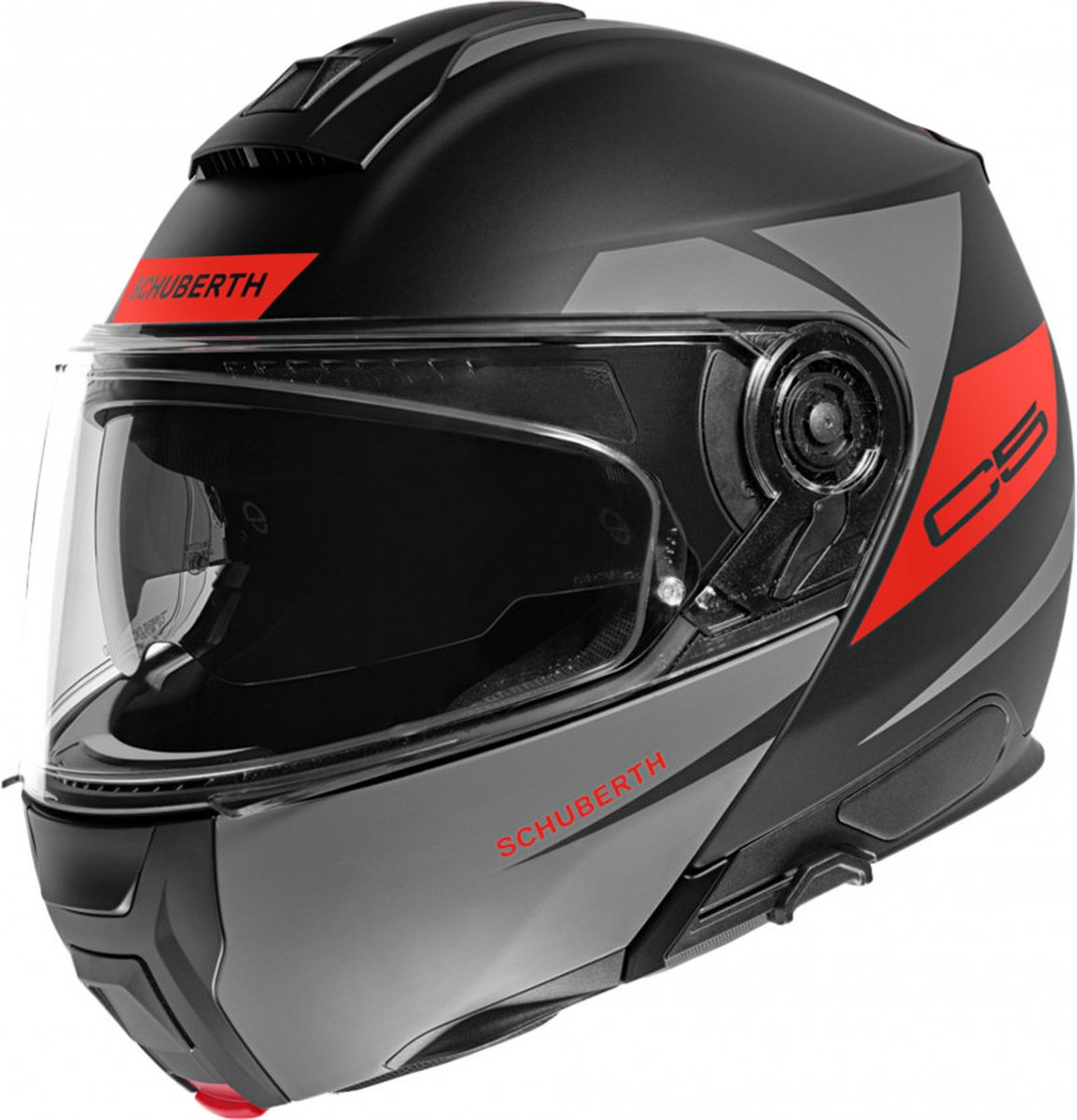 Schuberth C5 Eclipse Black Red 3XL - Maat 3XL - Helm