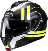 Hjc C91 Octo Black Yellow Mc3Hsf Modular Helmets XS - Maat XS - Helm