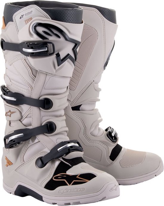 Semelle Alpinestars Tech-7 - Taille 44, Noir/Blanc, Pour Moto Cross
