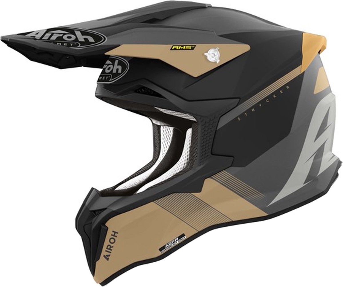 Airoh Strycker Blazer Gold Matt Helmet M - Maat M - Helm