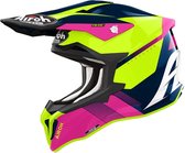 Airoh Strycker Blazer Blue Pink Helmet XS - Maat XS - Helm