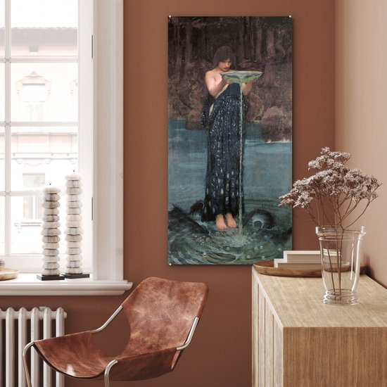 Peinture sur verre - Circe Invidiosa - peinture de John William Waterhouse - 60x120 cm - Peintures Plexiglas