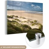 MuchoWow® Peinture sur Verre - Sable - Dune - Mer - 120x80 cm - Peintures sur Verre Acrylique - Photo sur Glas