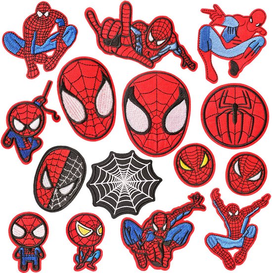 Série Spider Man -14 pièces - application de tissu et de repassage | bol