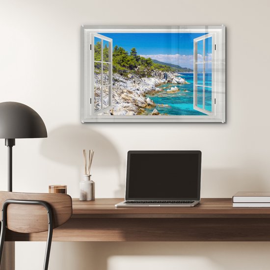 Peintures en plexiglas - Transparent - Mer - Roches - 60x40 cm