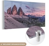 Photo panoramique Dolomites Tyrol du Sud Glas 90x60 cm - Tirage photo sur Glas (décoration murale en plexiglas)