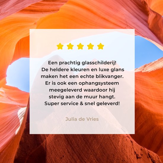 MuchoWow® Peinture sur verre 180x120 cm - Peinture sur verre - Formations rocheuses dans l'Antelope Canyon - Photo sur verre acrylique - Peintures