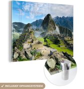MuchoWow® Peinture sur Verre - Machu Picchu, Pérou - 120x90 cm - Peintures sur Verre Acrylique - Photo sur Glas