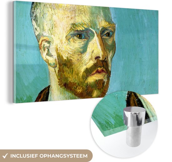 MuchoWow® Glasschilderij 160x80 cm - Schilderij acrylglas - Opgedragen aan Gauguin - Vincent van Gogh - Foto op glas - Schilderijen