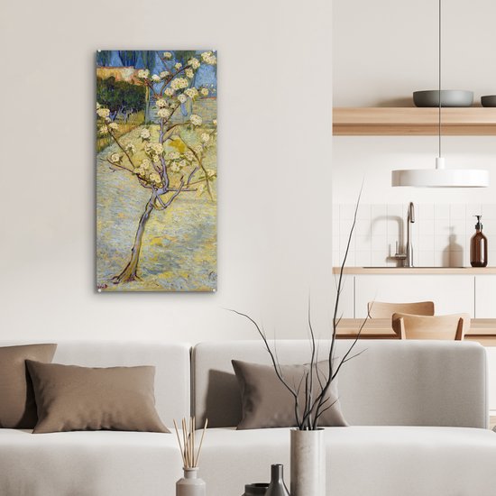 Peinture sur verre - Poirier en fleur - Vincent van Gogh - 40x80 cm - Peintures sur Verre Peintures - Photo sur Glas