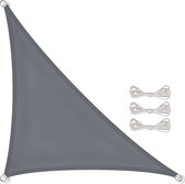 Schaduwdoek driehoek - zonnedoek - 7x5x5 m - grijs