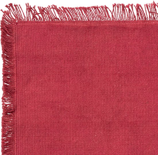 Secret de Gourmet placemats Kenya 4x donkerrood 45 x 30 cm