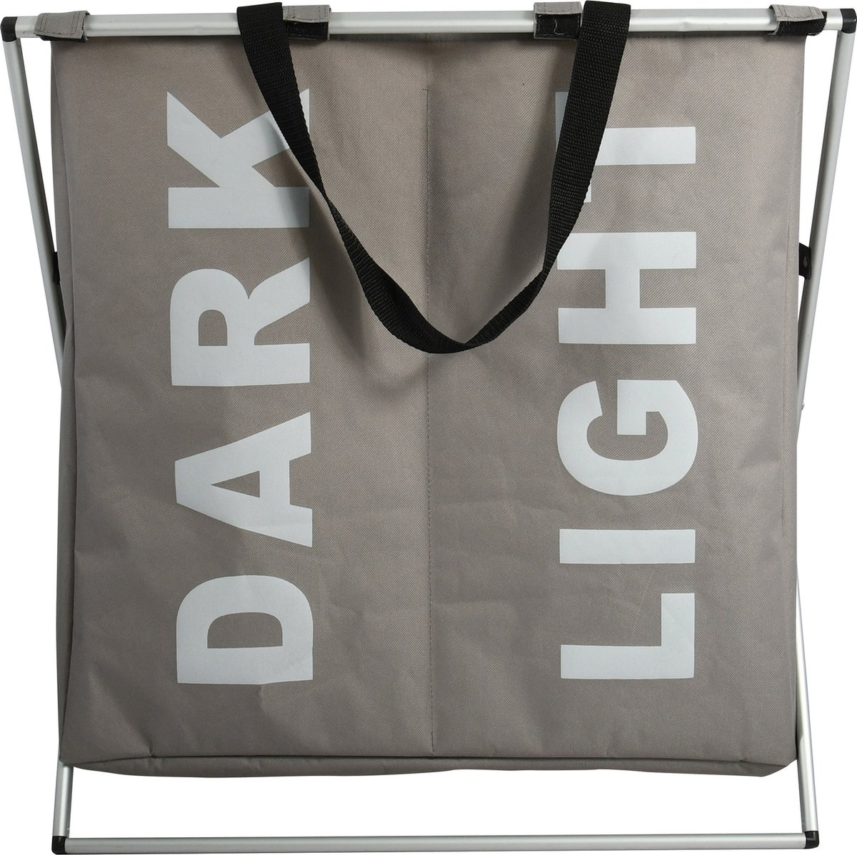 Goedkoopste MSV Wasmand Profi- 2x opvang waszak - 60 liter compartimenten - 57 x 38 x 59 cm - aluminium frame